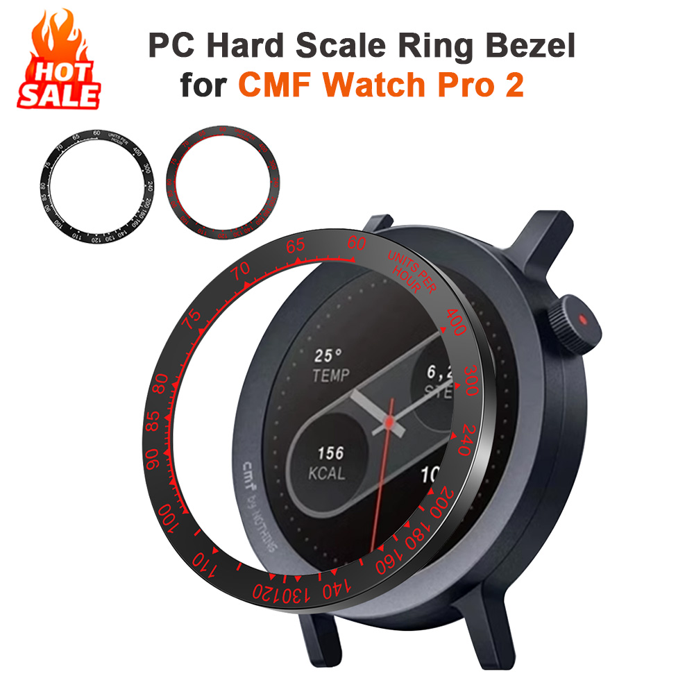 Smartwatch Ring Watches - ขอบหน้าปัดแบบด้านสำหรับนาฬิกา CMF Watch 2 Pro สมาร์ทวอทช์