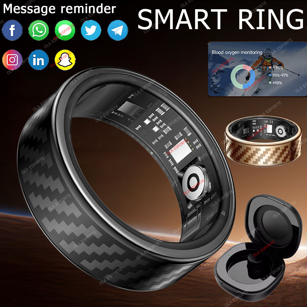 Smartwatch Ring Watches - แหวนสมาร์ทริงรุ่นใหม่ล่าสุด แจ้งเตือนสายเรียกเข้า/ข้อความ ควบคุมด้วยท่าทางมือ ตรวจสอบสุขภาพ กันน้ำ IP68