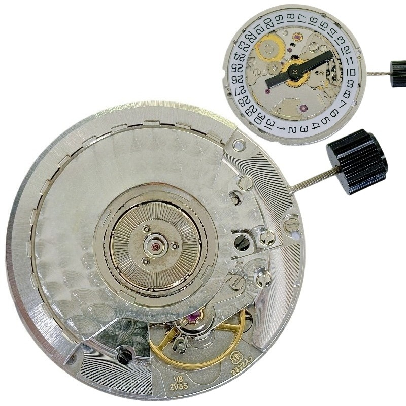 Watch V8 - สำหรับกลไกนาฬิกา 2892A2 2892-2 ลายเจนีวาแบบละเอียด ลายเกล็ดปลา ตัวอักษร