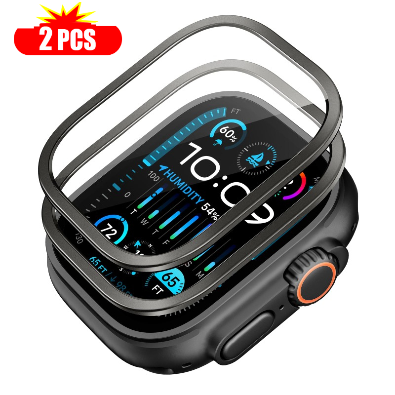 Smartwatch Apple Watches For Men - กระจกนิรภัย 2 ชิ้น สำหรับ Apple Watch