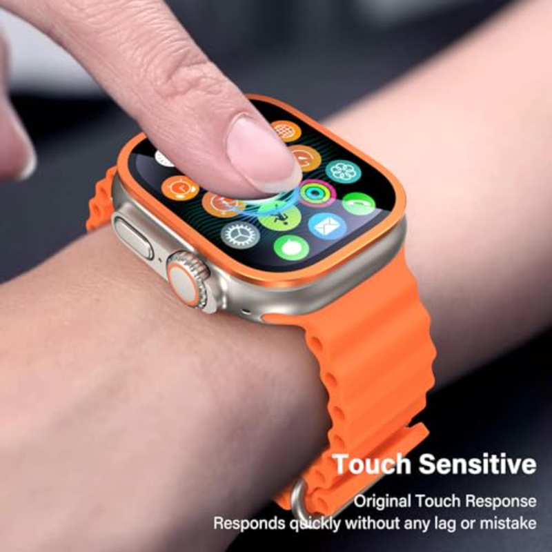 2PCS HD กระจกนิรภัยโลหะสำหรับแ - Smartwatch Apple Watches For Men บทวิจารณ์และราคา