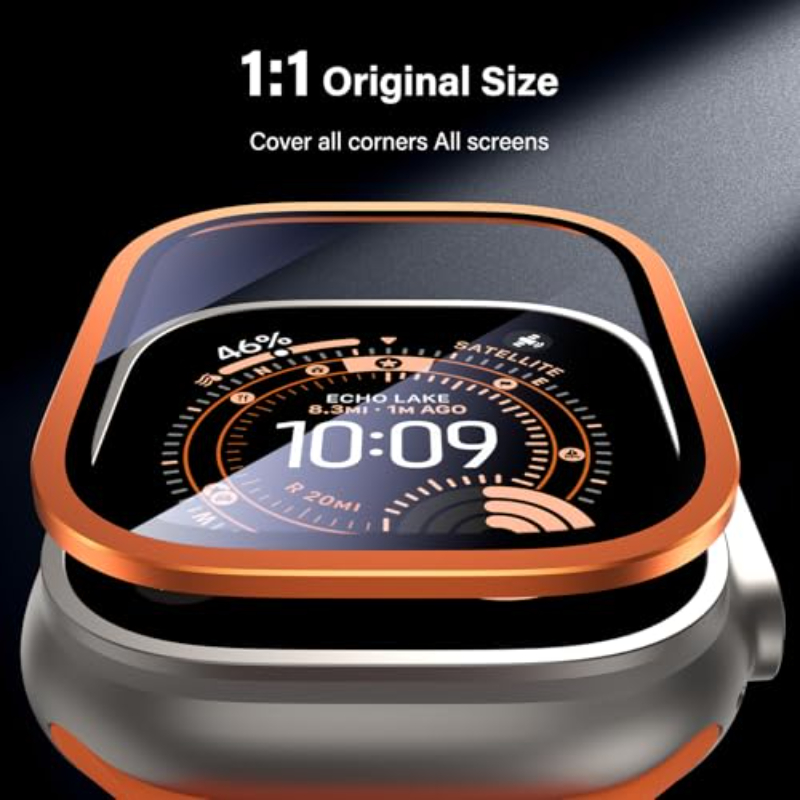 2PCS HD กระจกนิรภัยโลหะสำหรับแ - Smartwatch Apple Watches For Men บทวิจารณ์และราคา