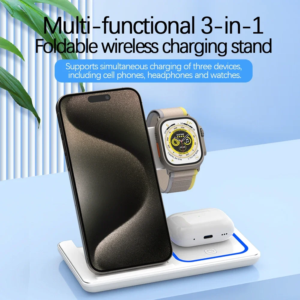 3 in 1 Wireless Charger เดสก์ท - Watch 7 Smartwatch Iphone บทวิจารณ์และราคา