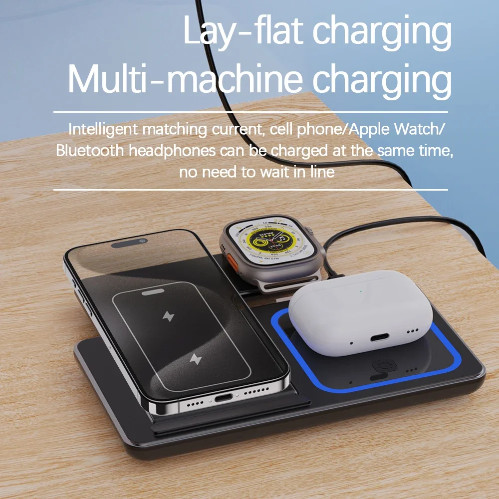 3 in 1 Wireless Charger เดสก์ท - Watch 7 Smartwatch Iphone บทวิจารณ์และราคา