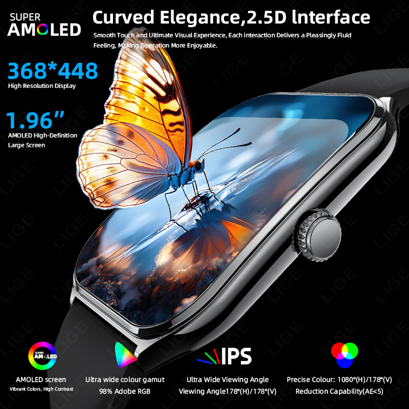 LIGE ใหม่บางเฉียบสมาร์ทวอทช์ผู - Watches Ladies Smartwatch บทวิจารณ์และราคา