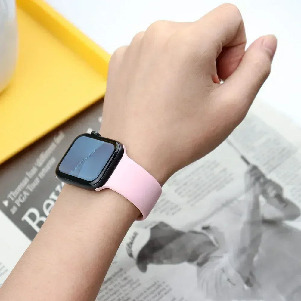 สายนาฬิกาข้อมือซิลิโคนนุ่มแบบส - Smartwatch Apple Watches For Men บทวิจารณ์และราคา