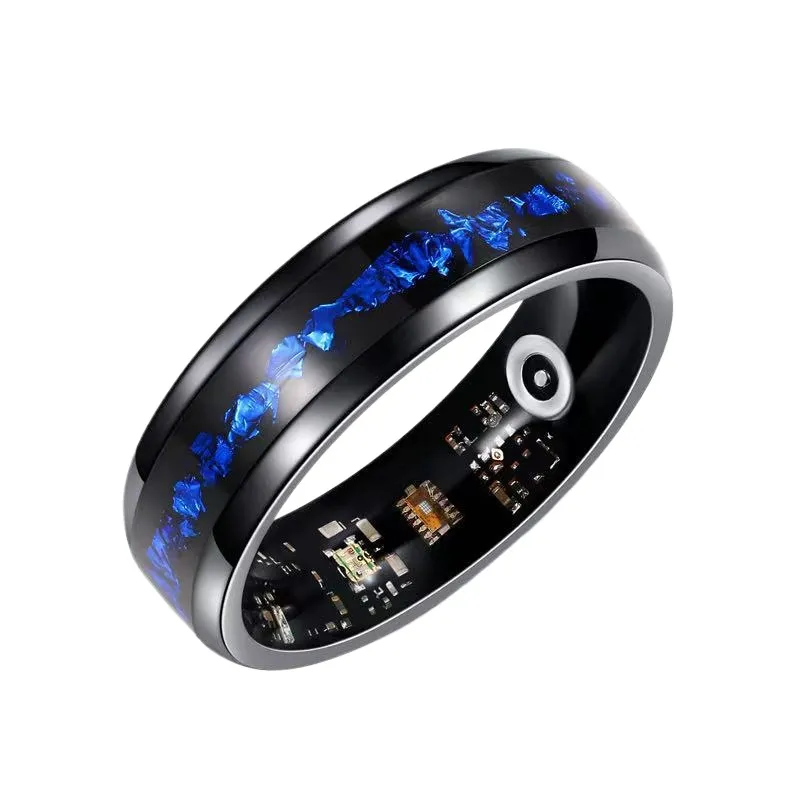 แหวนสมาร์ท ดีไซน์ฟอยล์สีน้ำเงิ - Smartwatch Ring Watches บทวิจารณ์และราคา