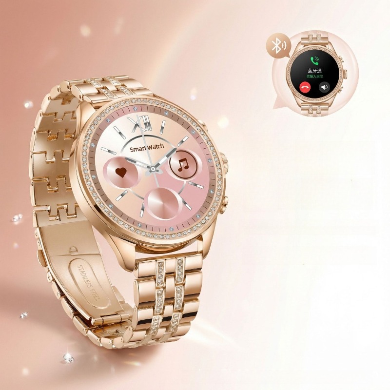สินค้าพิเศษข้ามพรมแดนสำหรับนาฬ - Watches Ladies Smartwatch บทวิจารณ์และราคา
