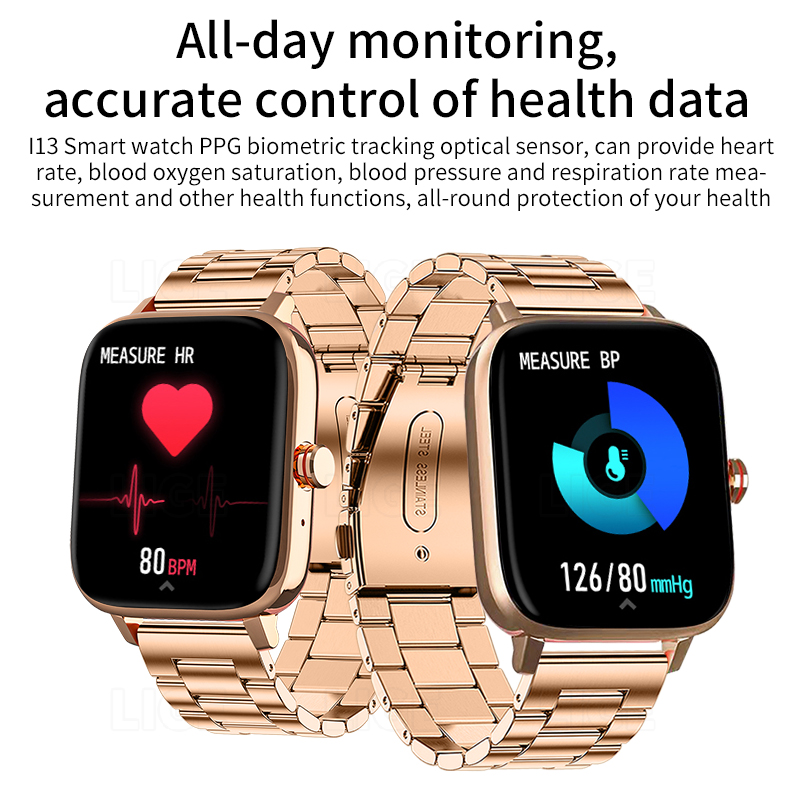 Lige สมาร์ทวอท์ชโทรผ่านบลูทูธ1 - Watches Ladies Smartwatch บทวิจารณ์และราคา