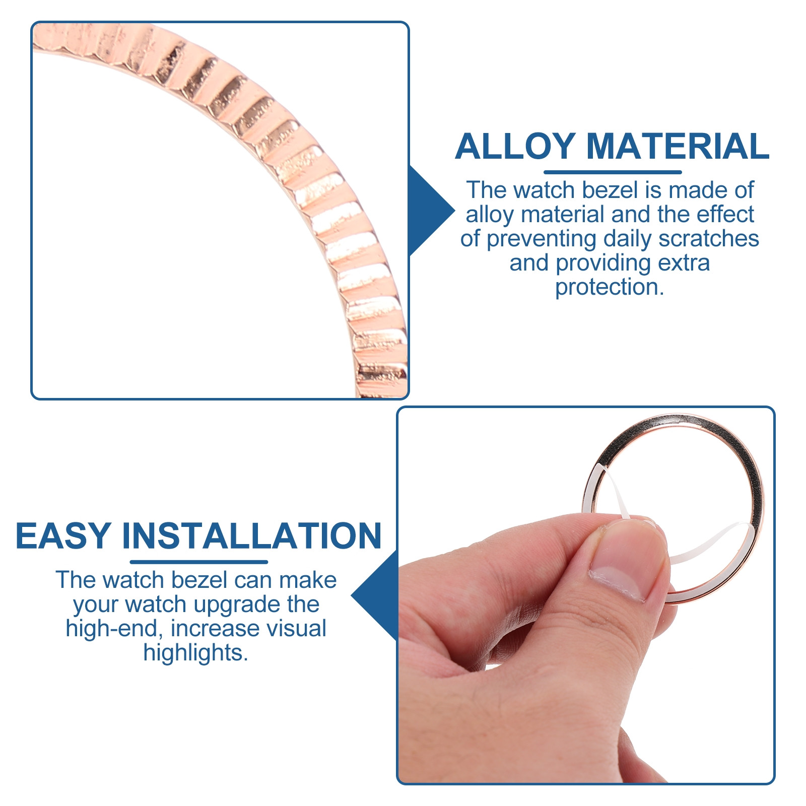 กรอบนาฬิกาโลหะอัลลอยด์ทันสมัย  - Smartwatch Ring Watches บทวิจารณ์และราคา