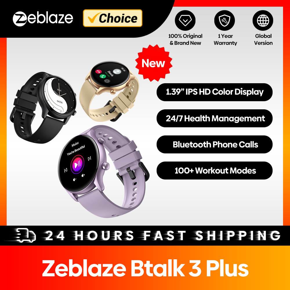 ใหม่ Zeblaze Btalk 3 Plus โทรด - Watches Ladies Smartwatch บทวิจารณ์และราคา