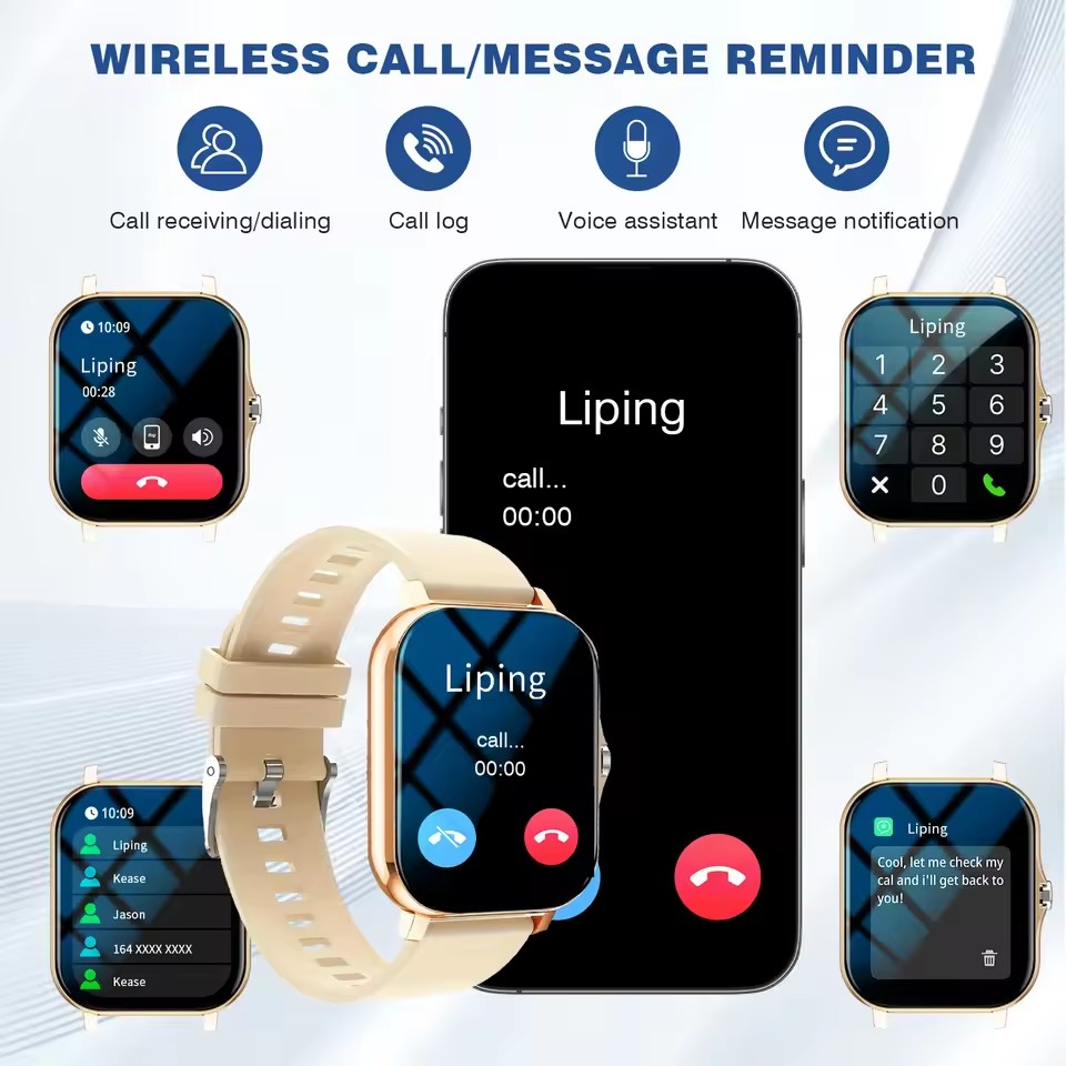 สมาร์ทวอทช์กีฬาหน้าจอสัมผัสเต็ - Smartwatch Latest Watches For Women บทวิจารณ์และราคา