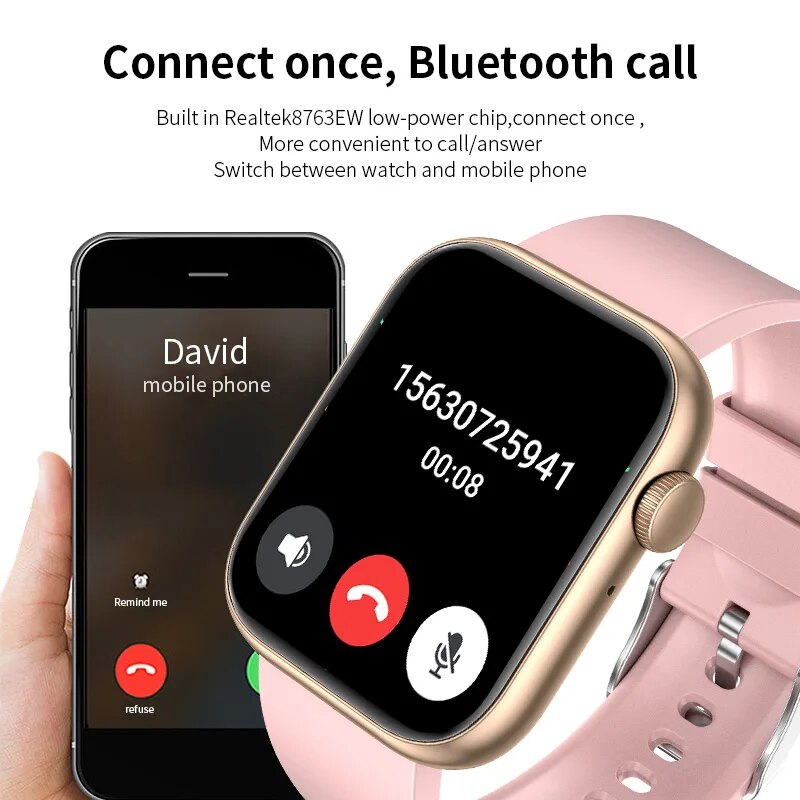Lige สมาร์ทวอทช์โทรได้บลูทูธผู - Watches Ladies Smartwatch บทวิจารณ์และราคา