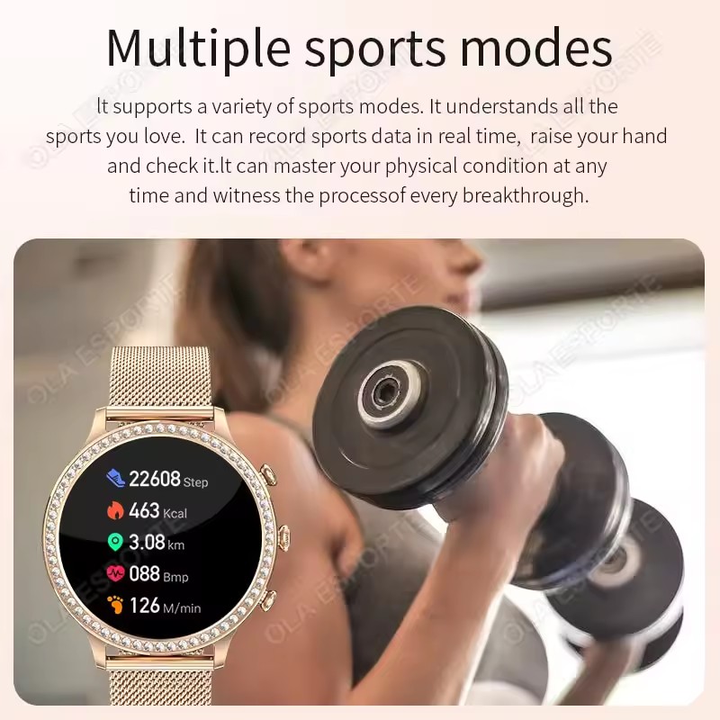 สมาร์ทวอทช์สำหรับผู้หญิง ดีไซน - Watches Ladies Smartwatch บทวิจารณ์และราคา