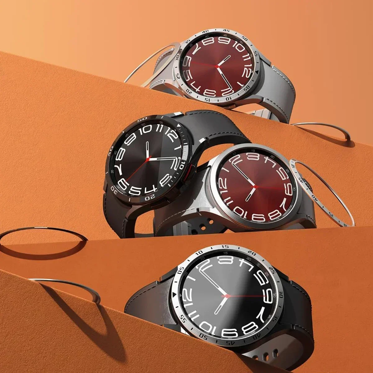 แหวนกรอบโลหะสำหรับ Samsung Gal - Smartwatch Ring Watches บทวิจารณ์และราคา